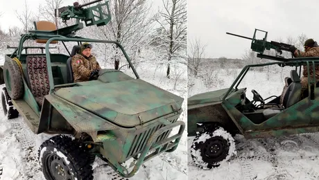 Vehiculul născut din resturile armatei ruse. Cum a devenit buggy-ul „Predator” legenda frontului din Ucraina