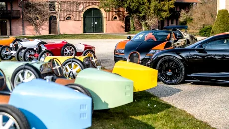 Un colecționar a cumpărat opt modele Bugatti. Nu pe rând, ci la pachet!