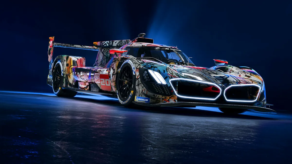 BMW prezintă un nou Art Car bazat pe maşina de curse BMW M Hybrid V8