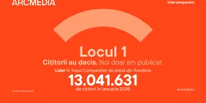 Locul 1. Două luni consecutiv. Peste 13 milioane de cititori. ARCMEDIA continuă să stabilească standardul în presa online din România