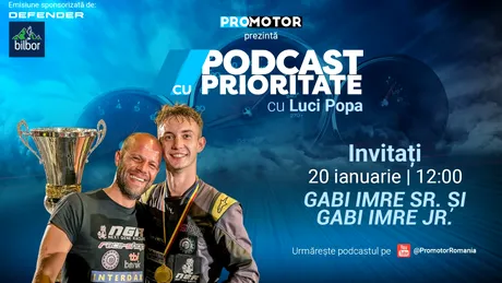 Gabi Imre Sr. și Jr. – povestea lor în drift, la „Podcast cu Prioritate” #61 by ProMotor