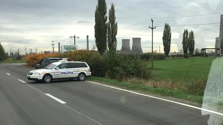 Au căzut capete la Poliția Prahova după ce o autospecială radar a fost fotografiată blocând o bandă a DN1