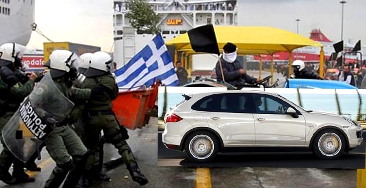 Deşi Grecia e în faliment, e plină de Porsche Cayenne!