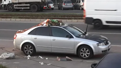 Ce a pățit un șofer de Audi care a parcat aiurea în cartierul Drumul Taberei din București?