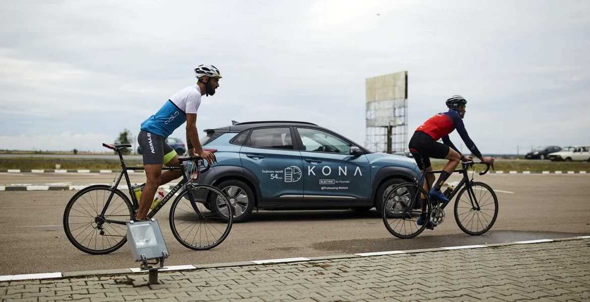 Hyundai Kona Electric – 500 km parcurși fără reîncărcare în cursa „Bike 4 Life”