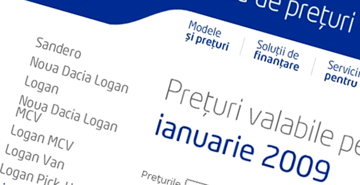 Criza economică poate duce la „Dacia de 5.000 euro”