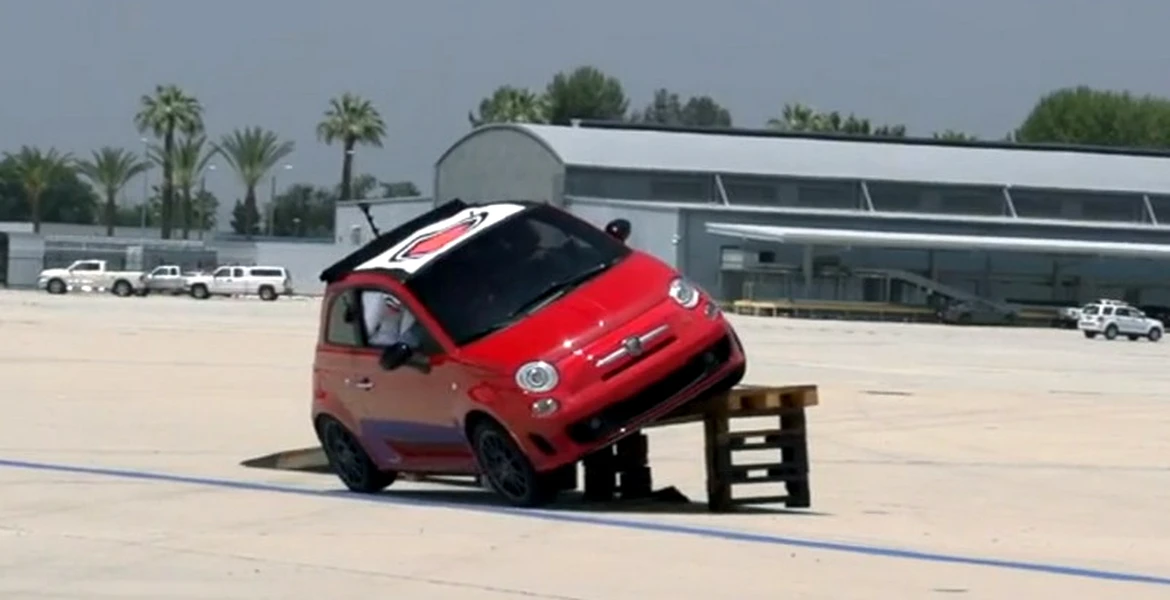 VIDEO: Fiat 500C Abarth e jucăria perfectă pentru nişte distracţie ca la carte