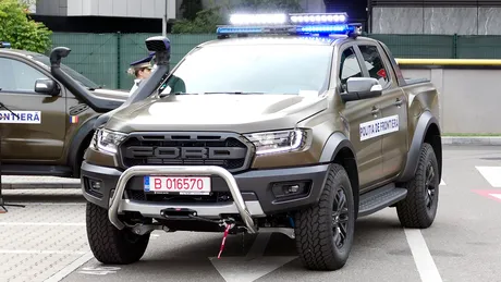 Poliția de Frontieră a primit 12 camionete Ford Ranger Raptor