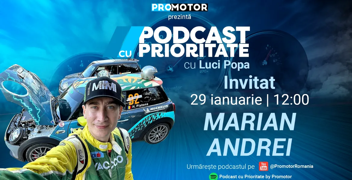 „Podcast cu Prioritate” îl are ca invitat pe Marian Andrei. Ediția #31 apare luni, 29 ianuarie, ora 12:00