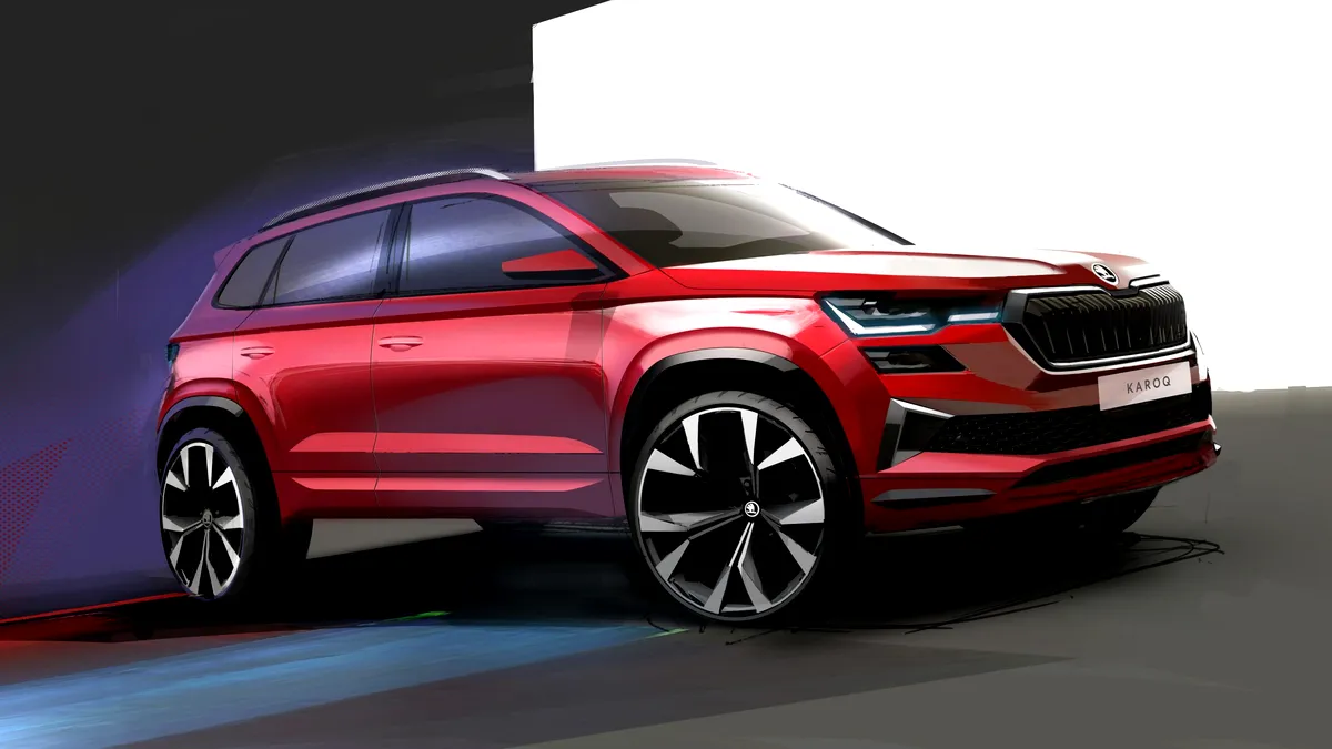 Așa va arăta SUV-ul compact Skoda Karoq facelift