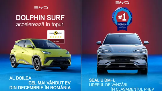 De la lider global la performer local: BYD își consolidează poziția pe piața din România și încheie anul cu rezultate solide, după doar 6 luni de la lansare (P)