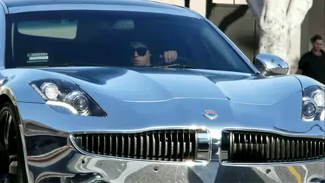 VIDEO: Fisker Karma cromat, pentru Justin Bieber