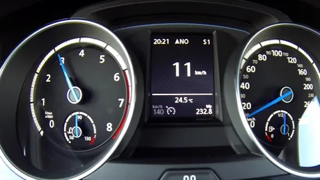 Cum accelereaza un Golf 7 R  de 300 CP de la 0 la 257 km/h -  VIDEO