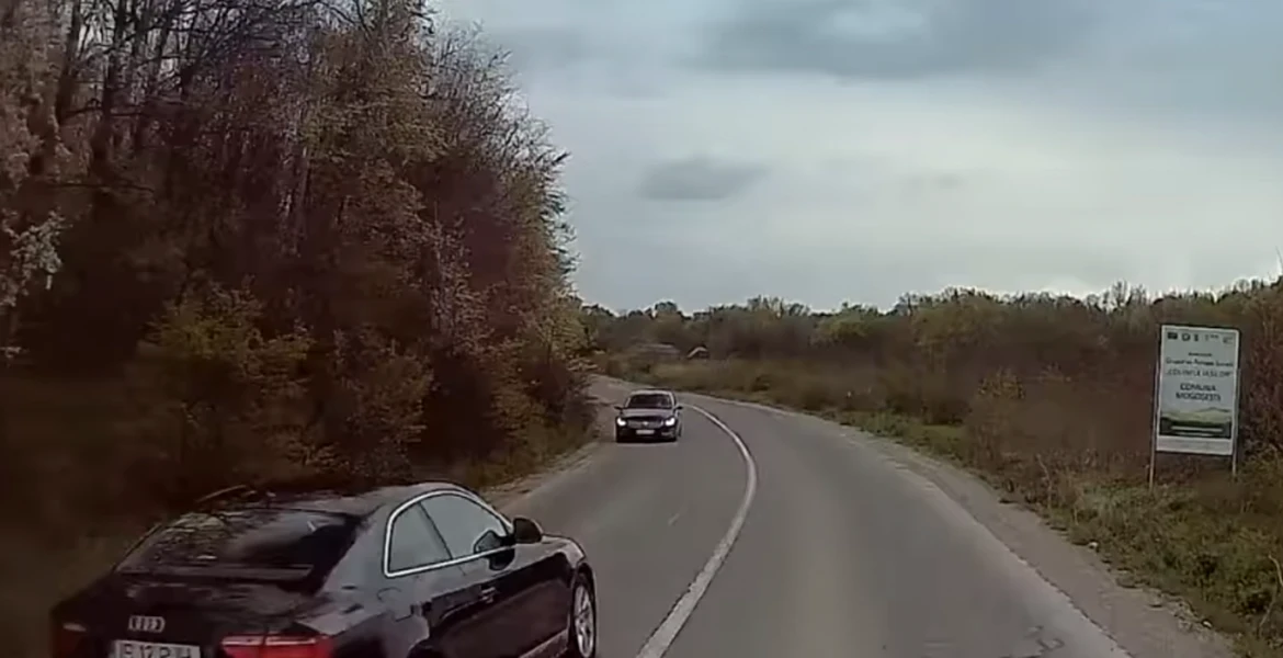 VIDEO – Un şofer inconştient din Iaşi a fost la un pas să provoace o tragedie