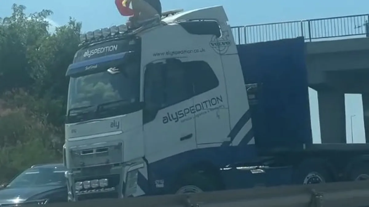 Șoferul camionului care a blocat Autostrada A1 a fost reținut. Este cercetat pentru instigare publică și îngreunarea circulației