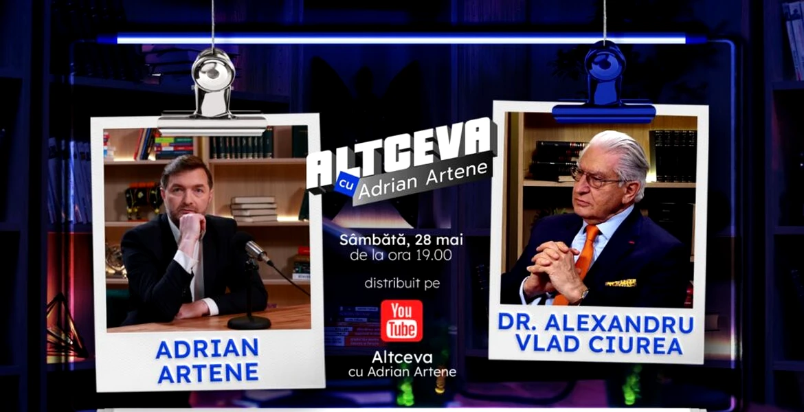 Profesorul Vlad Ciurea este invitat la podcastul ALTCEVA cu Adrian Artene