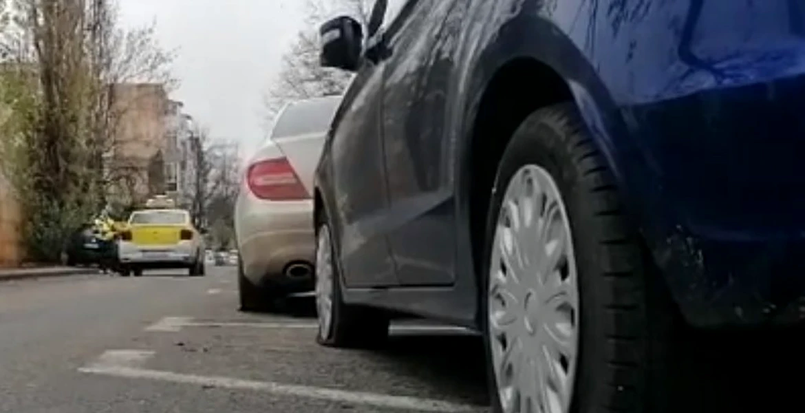 25 de mașini s-au ales cu cauciucurile tăiate într-o singură noapte – VIDEO