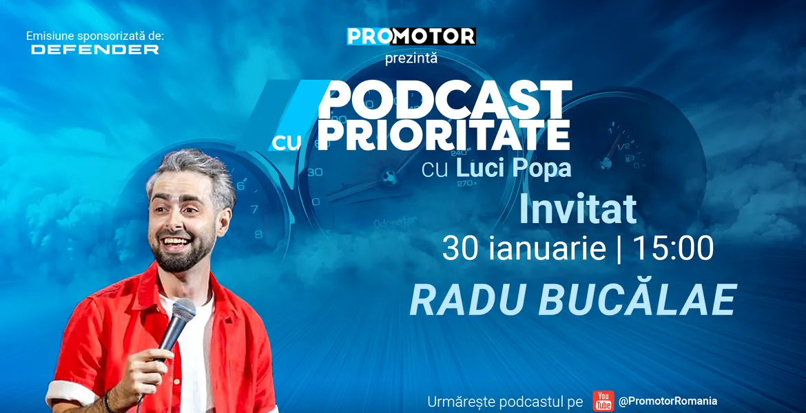 Radu Bucălae, despre BMW, Peugeot și stand-up, la „Podcast cu Prioritate” #62 by ProMotor