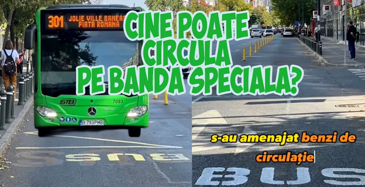 2025: Cine are voie să circule pe banda destinată transportului în comun? Regulile din noul Cod Rutier