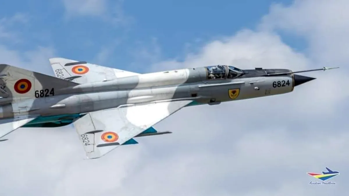 O aeronavă MiG 21 LanceR s-a prăbușit în județul Mureș
