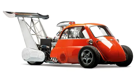 Se vinde: BMW Isetta dragster cu 730 CP