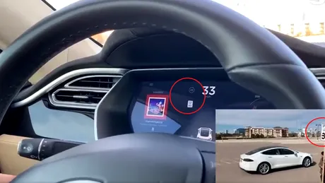 Cum pot fi păcălite mașinile Tesla de o bucată de bandă izolatoare - VIDEO