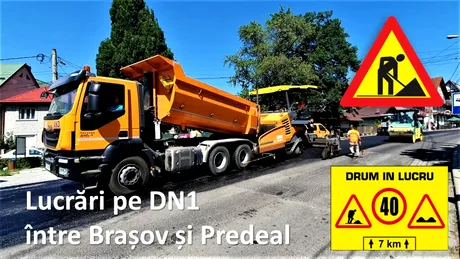 Trafic restricționat pe DN1, între Predeal și Brașov, timp de o lună