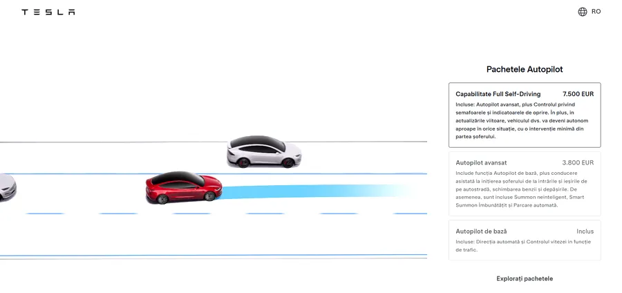 Oferta Tesla Full Self-Driving