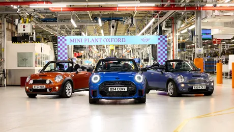 Noul Mini Cooper Cabriolet a intrat în producție la uzina din Oxford