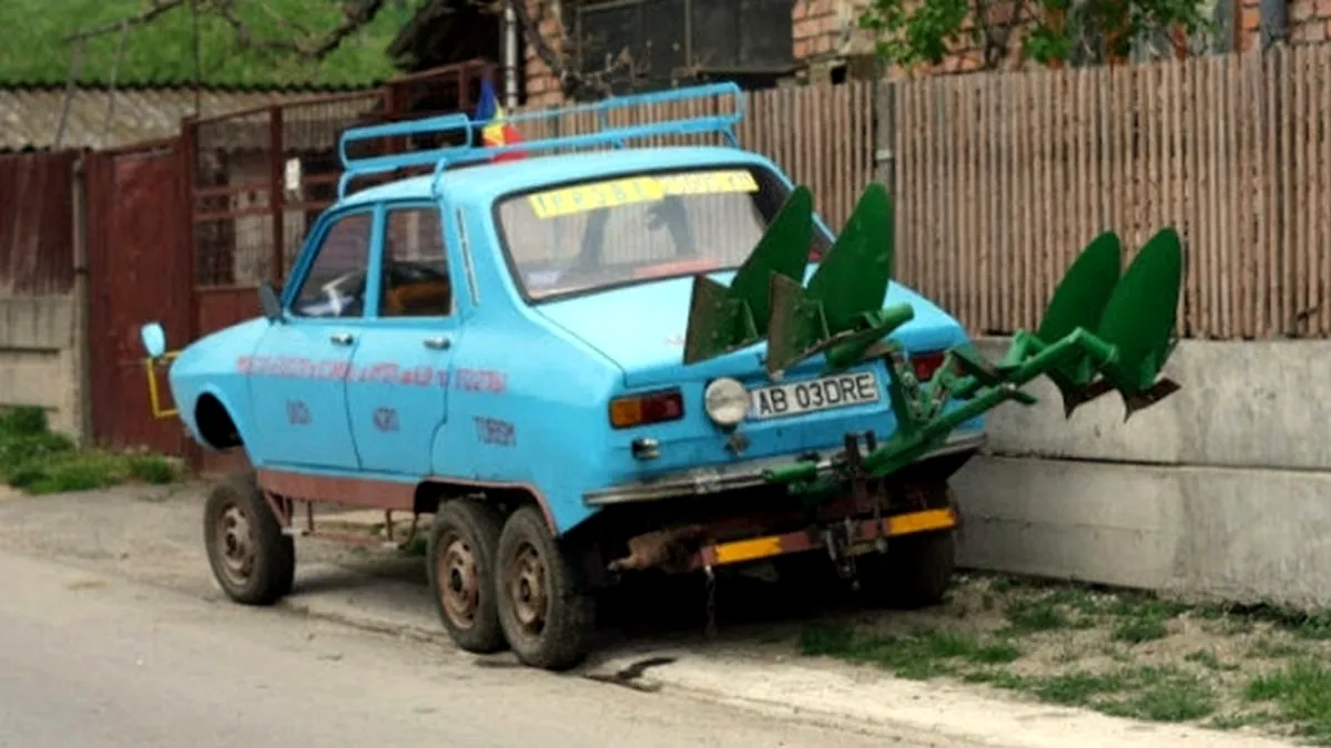Domnul Moise şi-a făurit o Dacia 1300 6x6, pentru treburi agricole