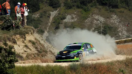Marco Tempestini pe podium după prima zi din San Marino Rally