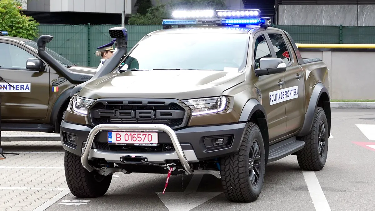 Poliția de Frontieră a primit 12 camionete Ford Ranger Raptor