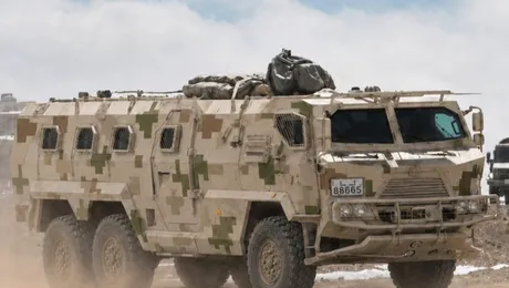 China a construit un autobuz blindat pentru operațiuni militare la altitudine mare