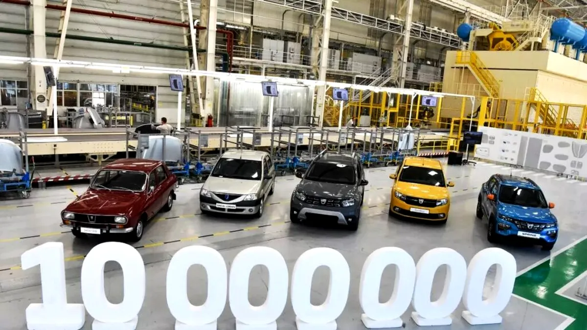 Dacia a atins pragul de 10.000.000 de mașini produse. Care a fost modelul aniversar?