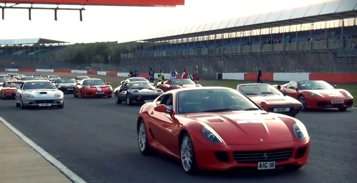 VIDEO: Record mondial – aproape 1.000 de modele Ferrari pe circuit
