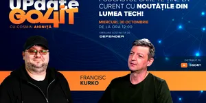 30 octombrie – Apare „Update Go4it” #6 cu invitatul Francisc Kurko: AI-ul este doar o bulă