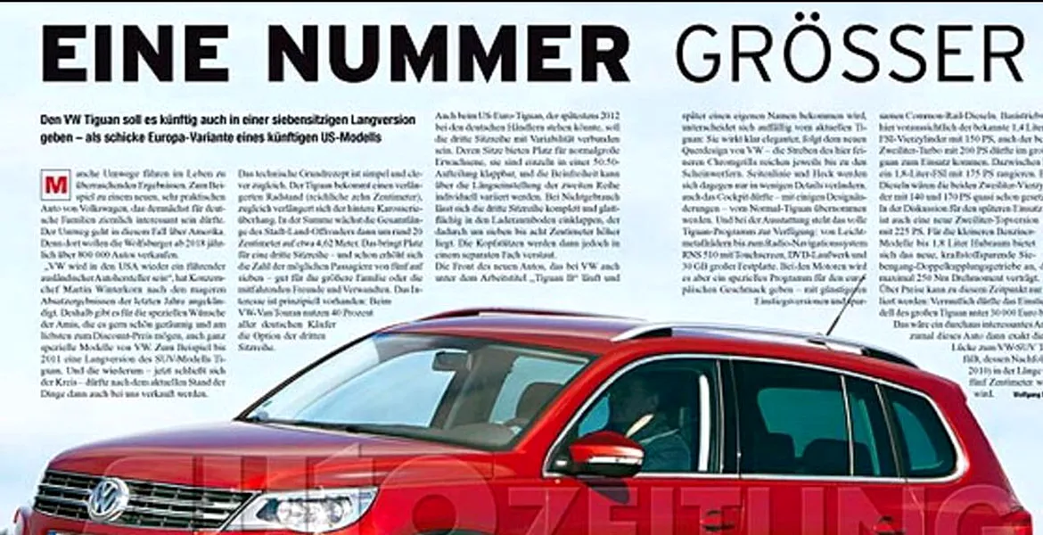 Volkswagen Tiguan – 7 locuri
