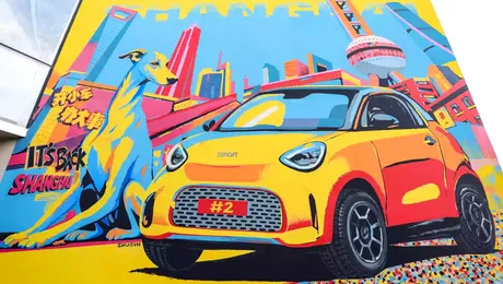 Smart #2 își anunță intrarea pe piață cu o serie de… picturi stradale. Cât de mic va fi noul model