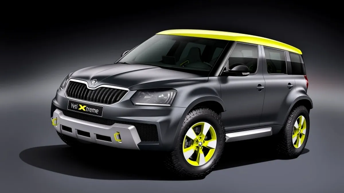 Skoda Yeti Extreme se laudă că ştie off-road