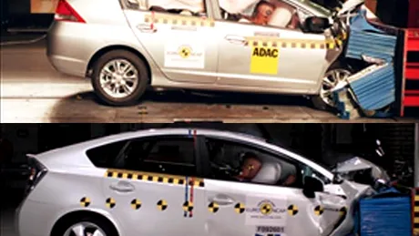 Toyota Prius şi Honda Insight la Euro NCAP