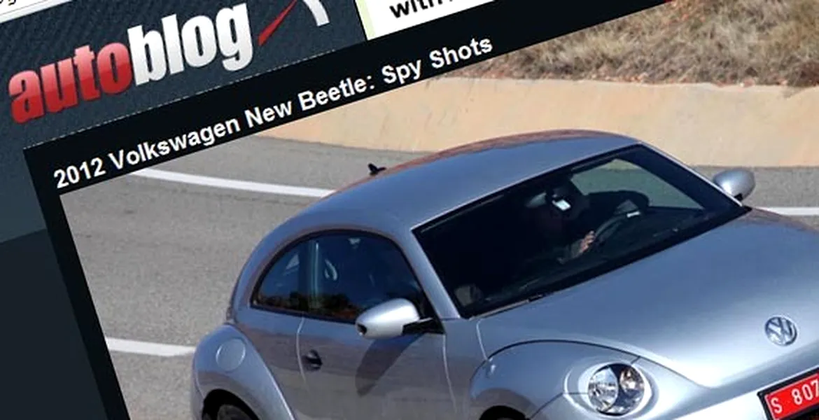 Spionat fără camuflaj: noul Volkswagen Beetle 2012