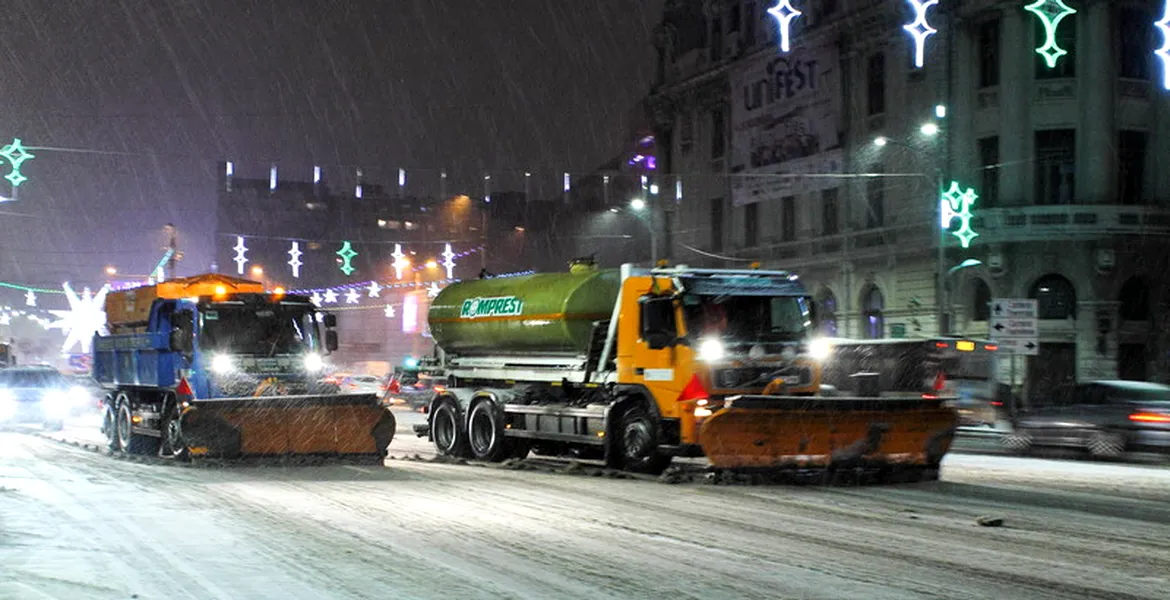 Acestea sunt zonele din Bucureşti unde vor fi probleme cu deszăpezirea