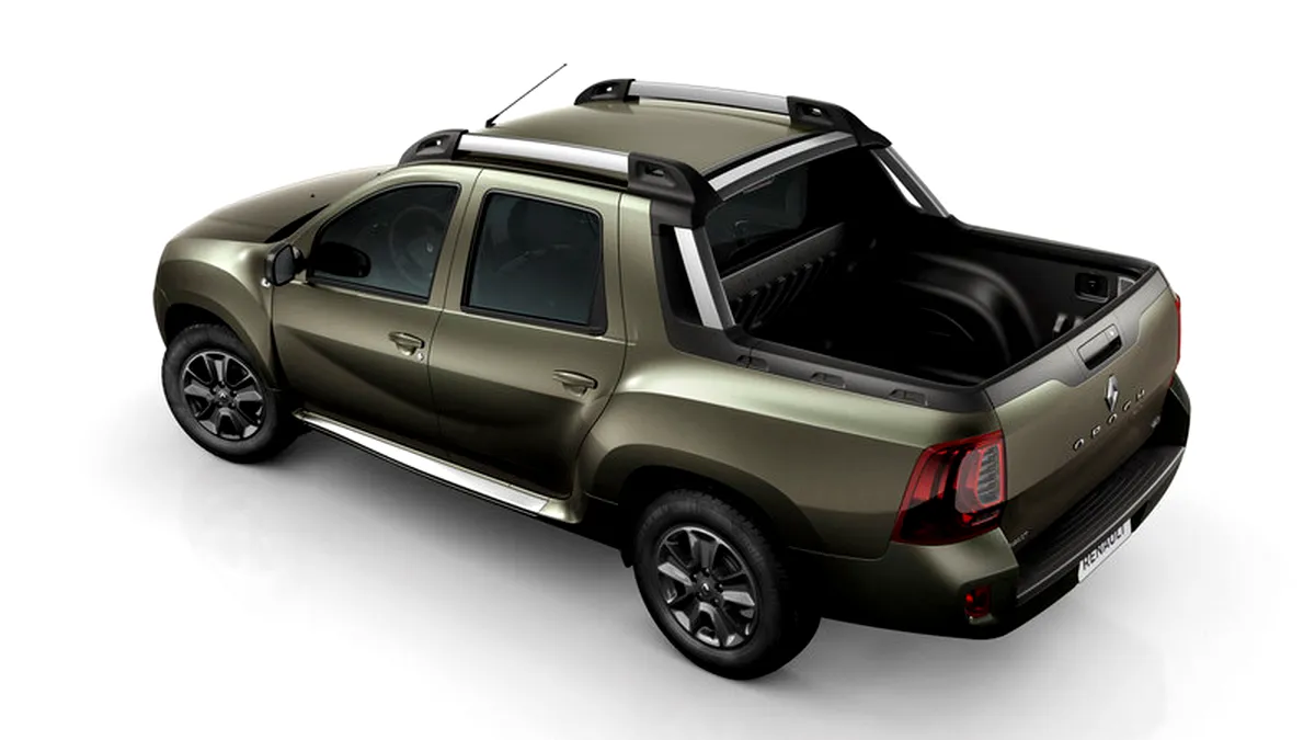 Renault Duster Oroch: informaţii şi imagini oficiale cu Dusterul pick-up cu patru uşi