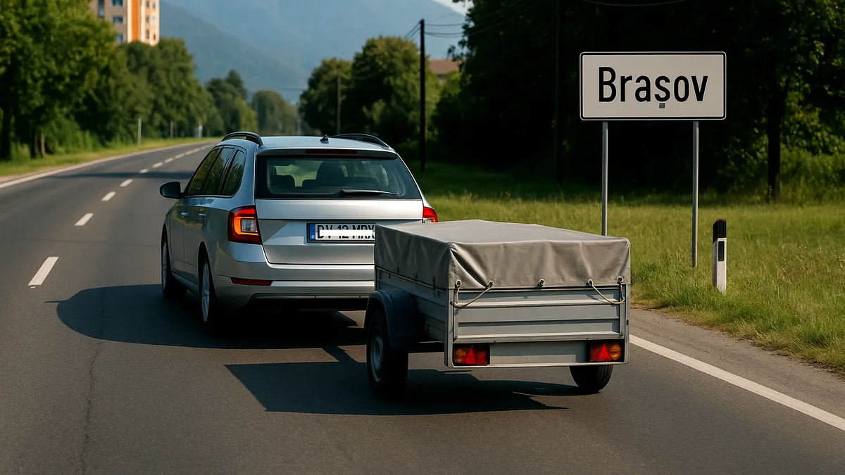 Dosar penal și permis suspendat după ce a tractat o remorcă. Greșeală banală făcută de un șofer din Ghimbav