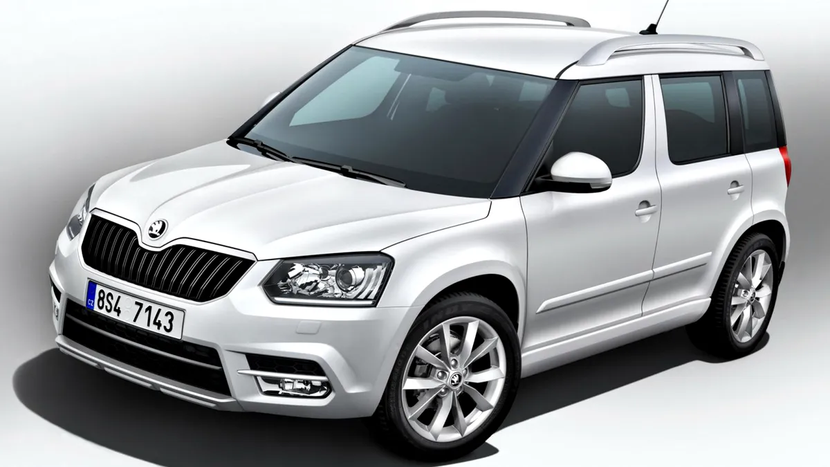 Primele imagini cu Skoda Yeti facelift, 