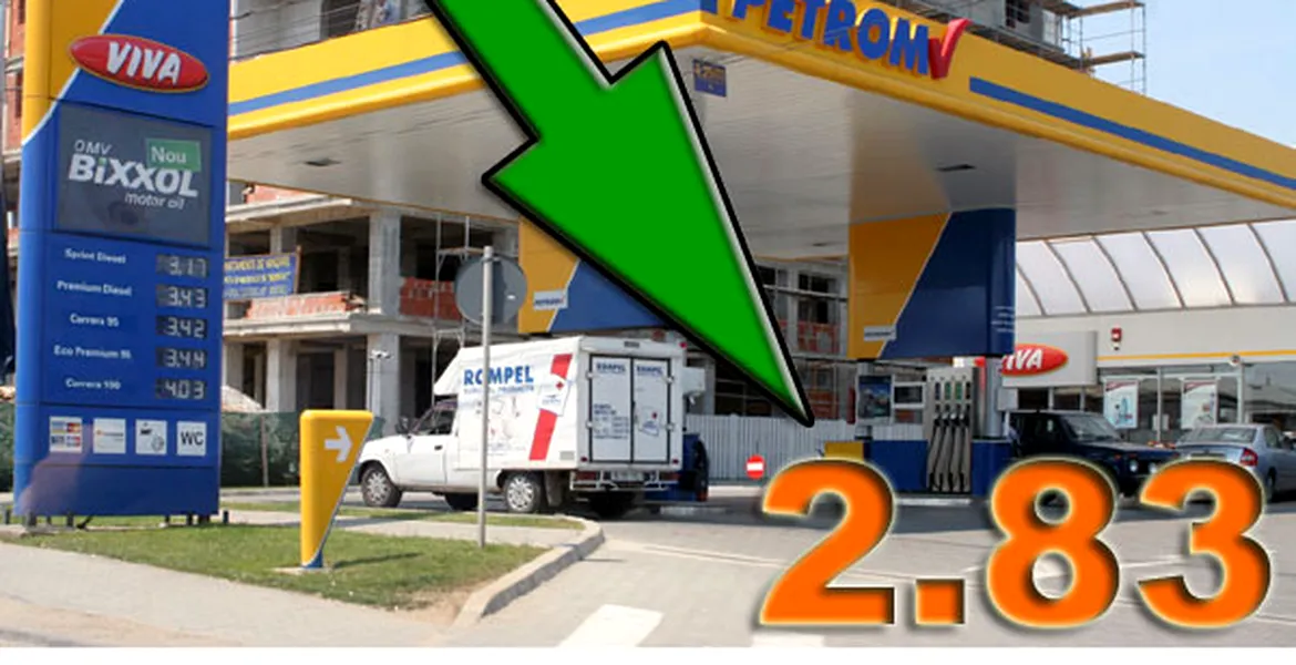 Benzina se ieftineşte şi mai mult la Petrom