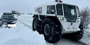 Video / ISU Călărași scoate la intervenție SHERP, utilajul ucrainean care trece prin zăpadă ca un tanc