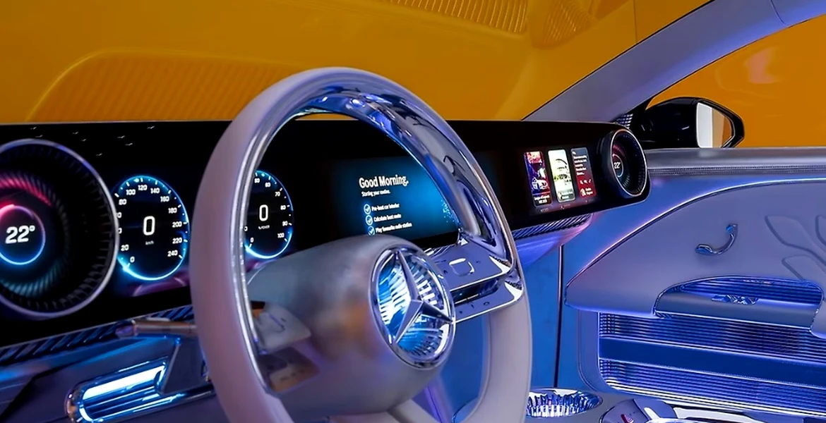 Următoarea generație a sistemului de operare Mercedes-Benz are un asistent virtual cu AI