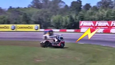 Accident spectaculos la Super Trucks. VIDEO