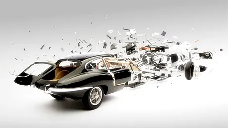 Ferrari şi Jaguar şi Mercedes-Benz dezintegrate în numele artei
